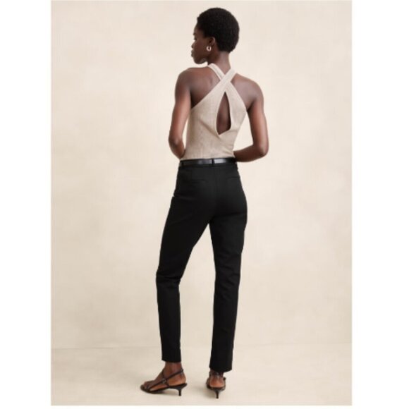 Banana Republic Black High Rise Sloan Full-Length STRETCH Pants Size 16 RT$100 - Picture 2 of 4